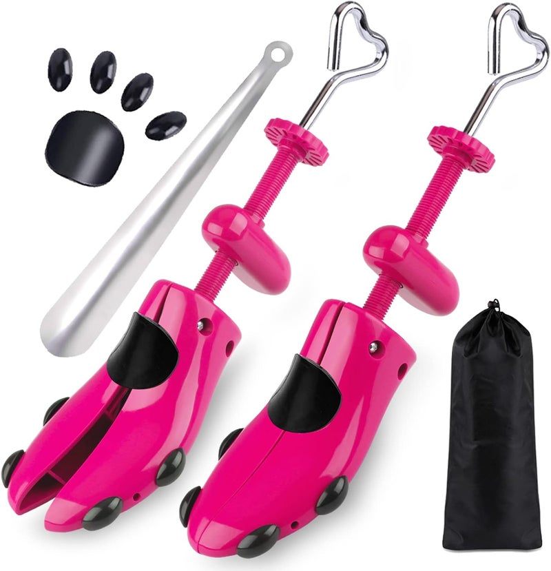 Fabulas Shoe Stretcher Women, 4-Way Adjustable Shoe Expander Widener Plastic Shoes Tree Shape for Wide Feet - Image 1